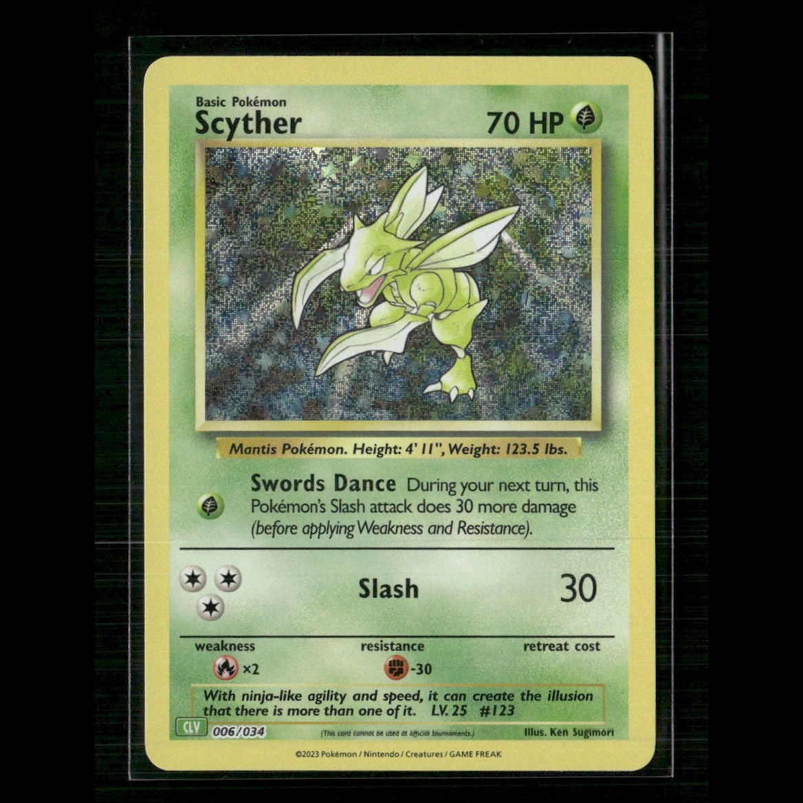 Scyther 006/034 Trading Card Game Classic NM Pokemon