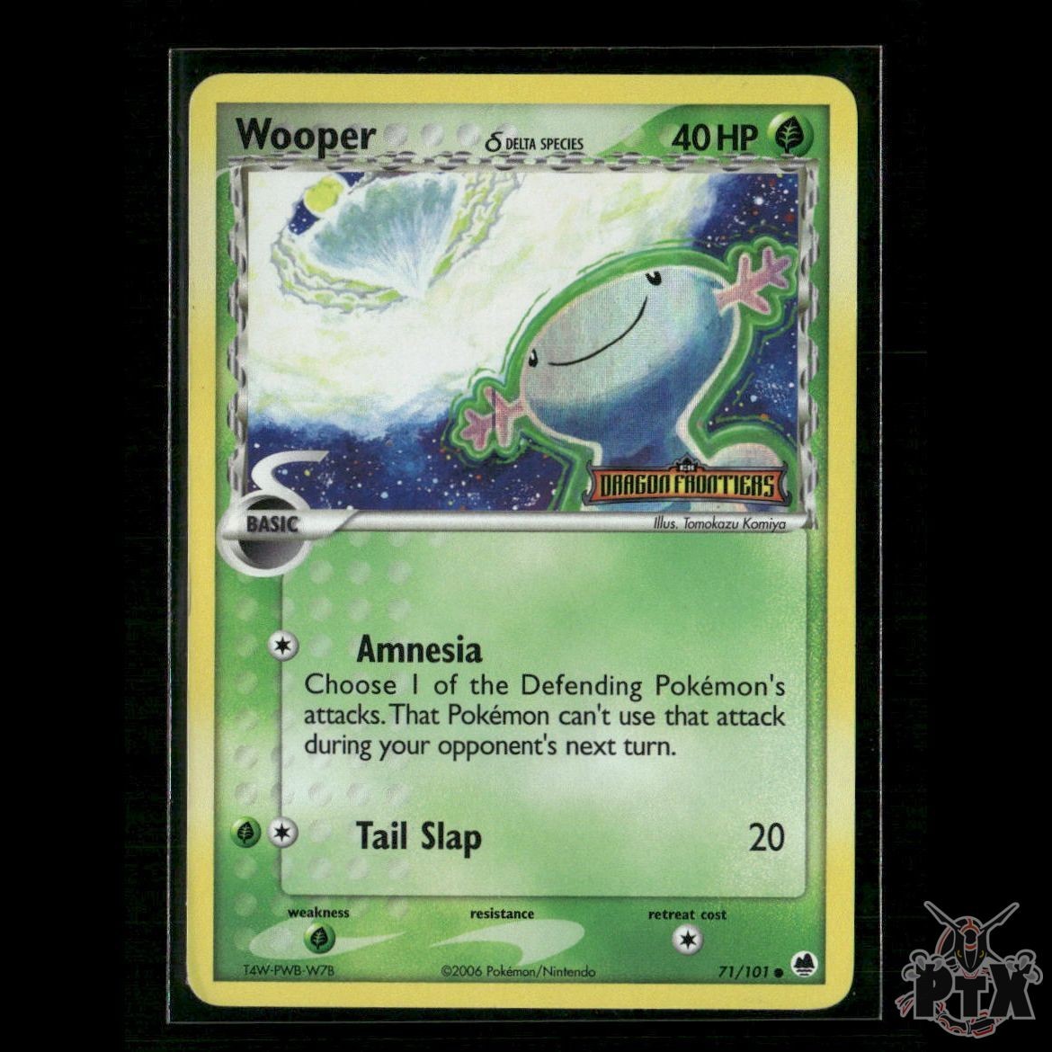 Wooper Reverse Holo 71/101 EX Dragon Frontiers HP Pokemon
