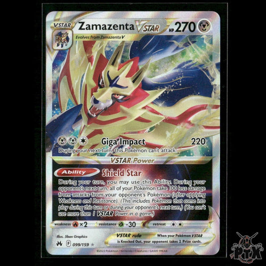 Zamazenta VSTAR 099/159 SWSH: Crown Zenith NM Pokemon