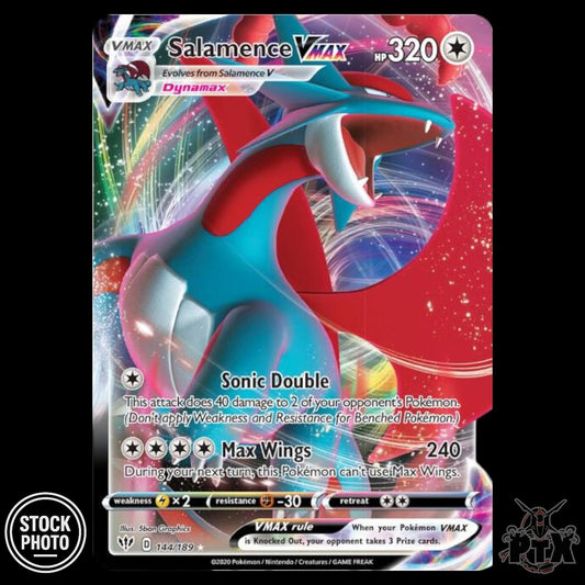 Salamence VMAX #144/189 Darkness Ablaze NM/Near Mint Pokemon 2020