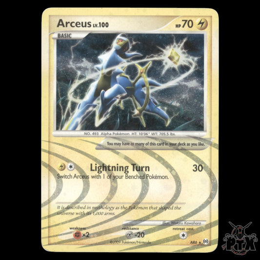 Arceus LV100 #AR6 Platinum Arceus LP/Lightly Played Pokemon 2009