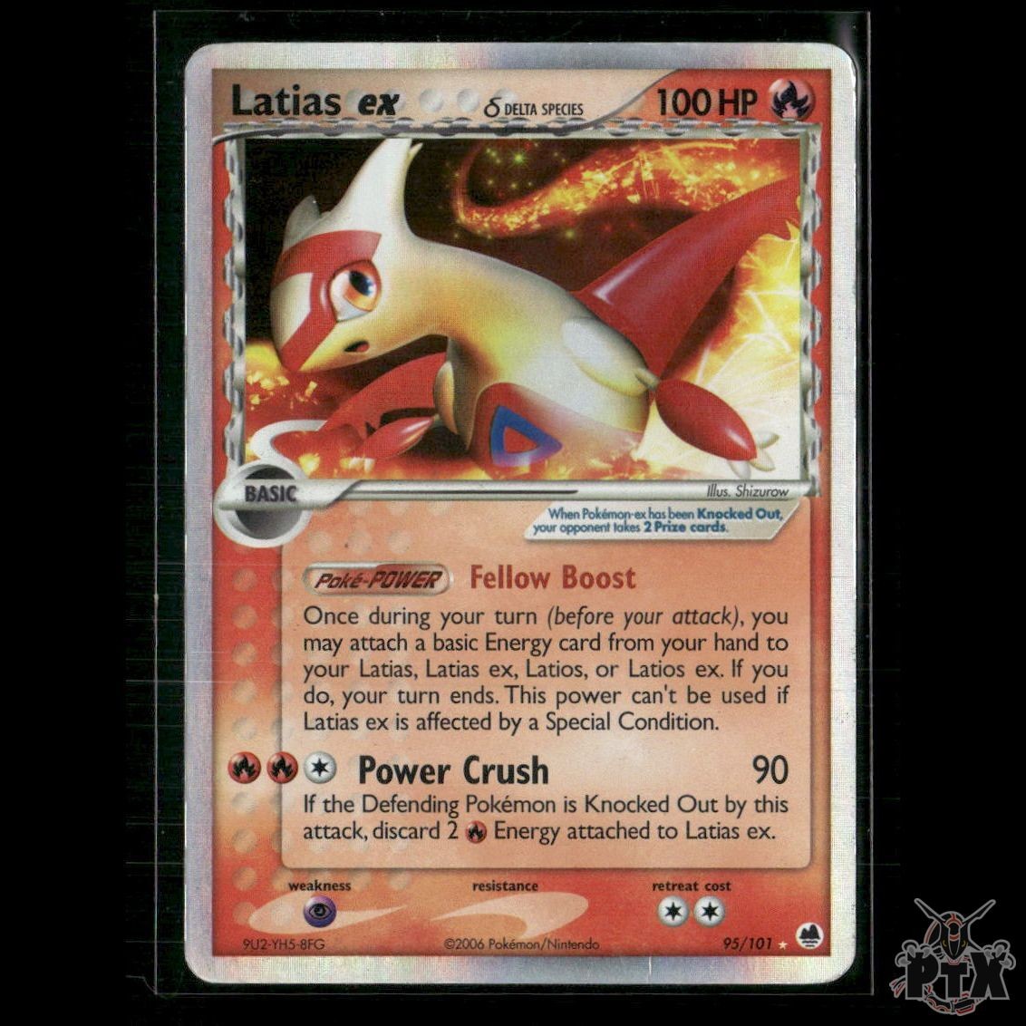 Latias ex (Delta Species) 95/101 EX Dragon Frontiers HP Pokemon