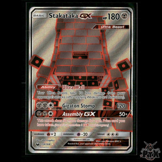 Stakataka GX (Full Art) 159/168 SM - Celestial Storm NM Pokemon