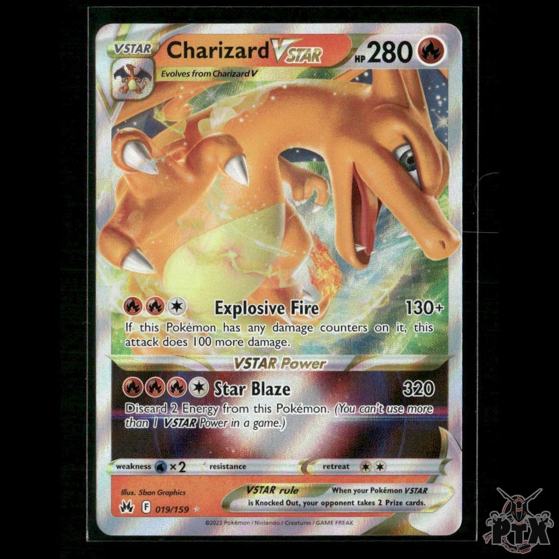 Charizard VSTAR 019/159 SWSH: Crown Zenith NM Pokemon