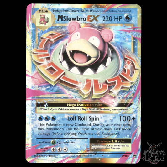 M Slowbro EX #27/108 XY Evolutions NM/Near Mint Pokemon 2016