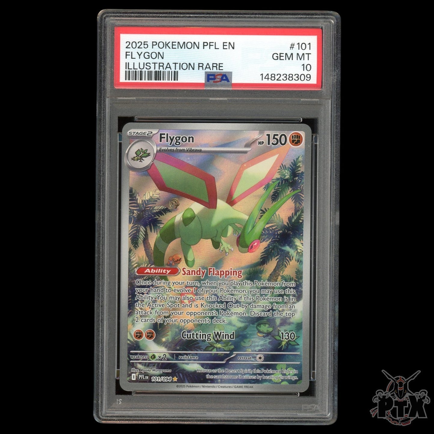 Flygon 101/094 PSA 10 Phantasmal Flames Pokemon 2025