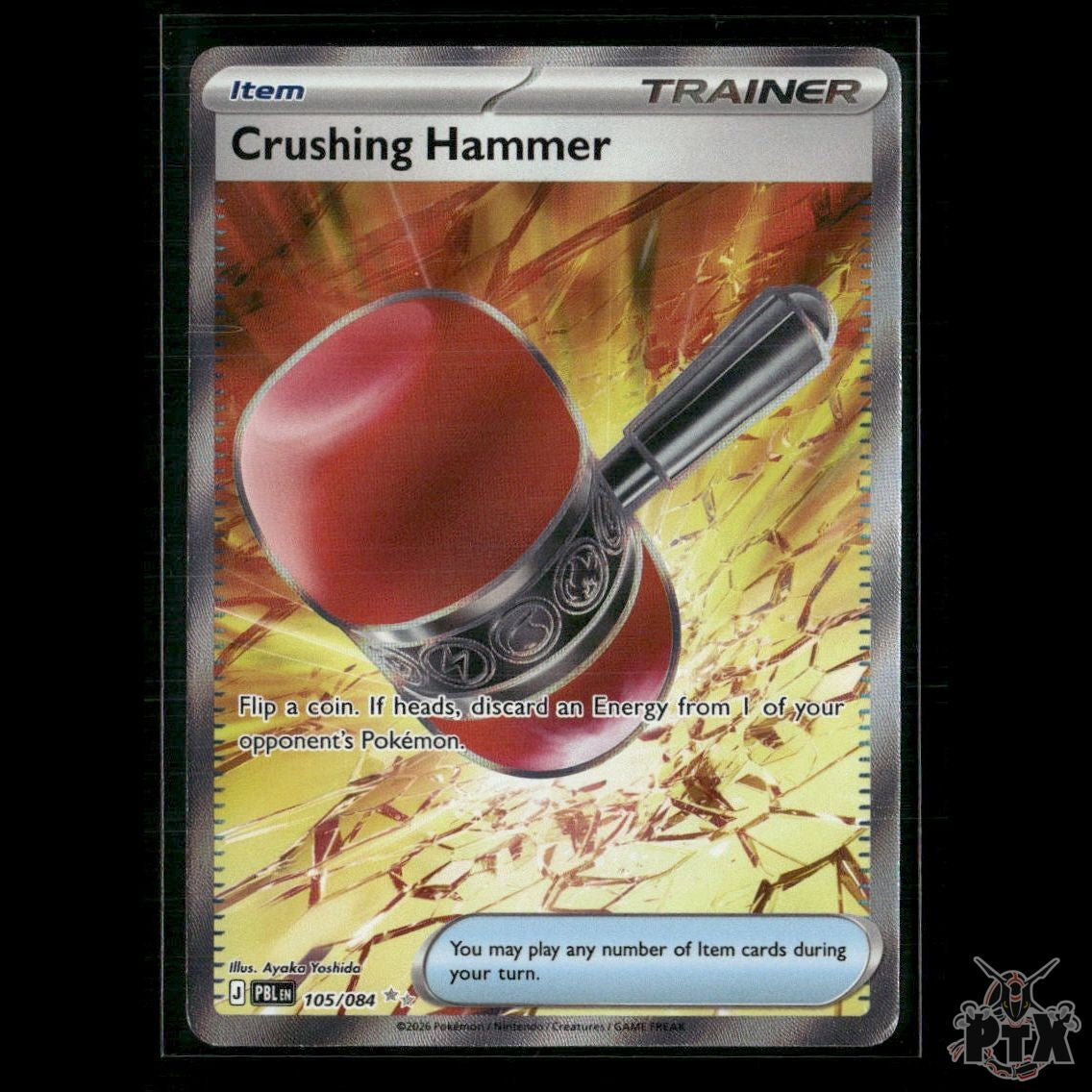 Crushing Hammer 105/084 ME05: Pitch Black NM Pokemon