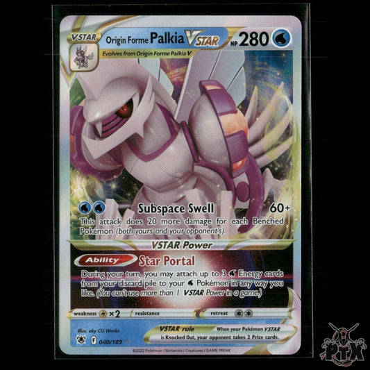 Origin Forme Palkia VSTAR 40/189 SWSH10: Astral Radiance NM Pokemon