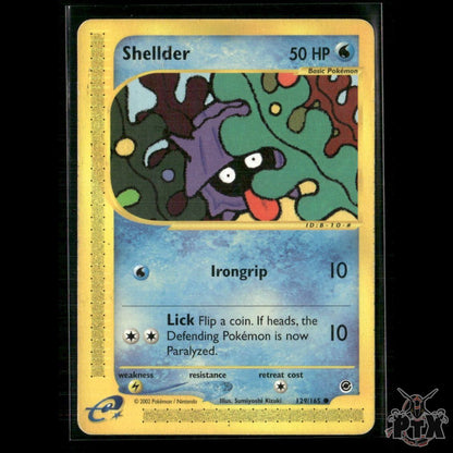 Shellder 129/165 Expedition MP Pokemon