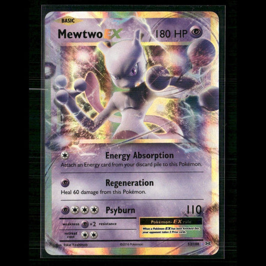Mewtwo EX 52/108 XY - Evolutions HP Pokemon
