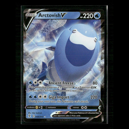 Arctovish V 048/203 SWSH07: Evolving Skies NM Pokemon