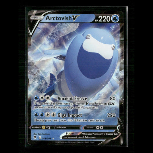Arctovish V 048/203 SWSH07: Evolving Skies NM Pokemon
