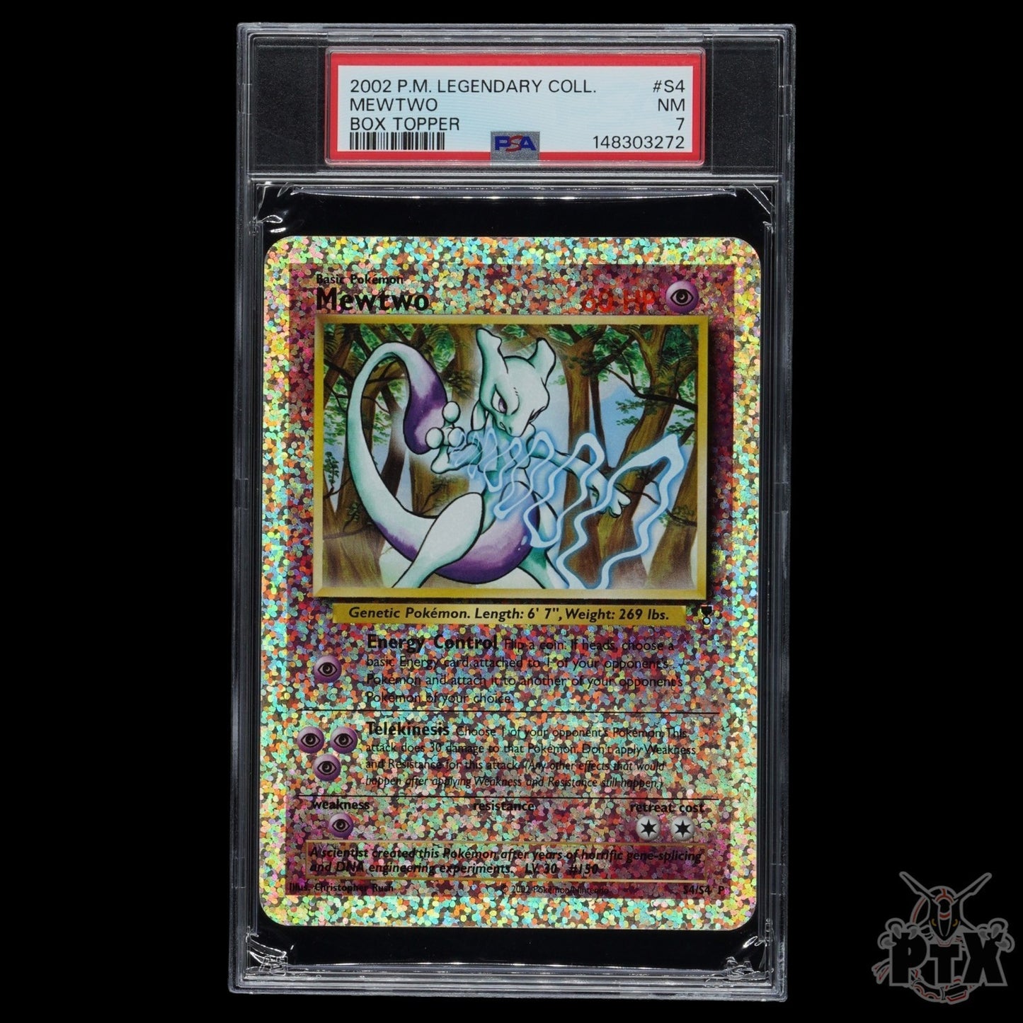 Mewtwo Reverse Holo S4 PSA 7 Legendary Collection Box Topper Pokemon