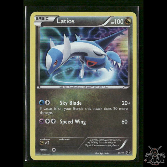Latios Holo 10/20 Dragon Vault LP Pokemon
