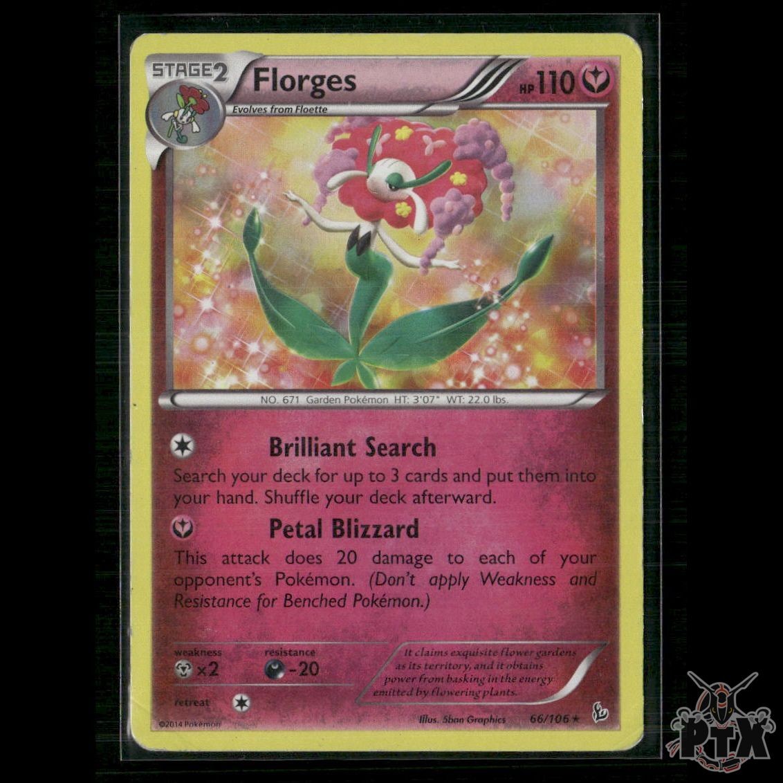 Florges 66/106 XY - Flashfire HP Pokemon