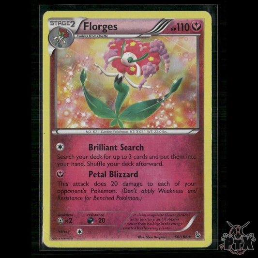 Florges 66/106 XY - Flashfire HP Pokemon