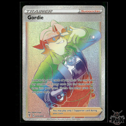 Gordie (Secret) 223/203 SWSH07: Evolving Skies NM Pokemon
