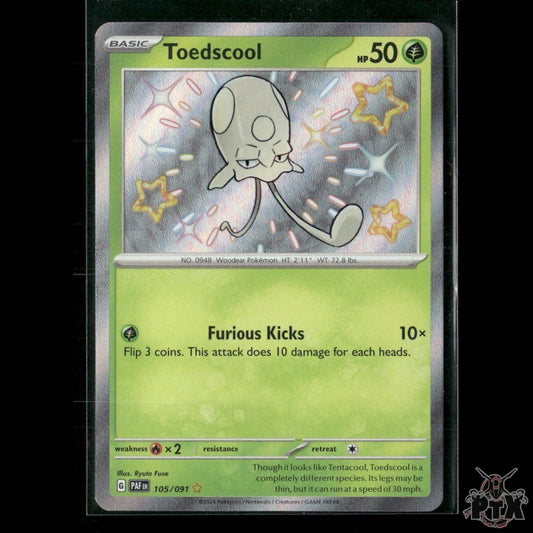 Toedscool 105/091 SV: Paldean Fates NM Pokemon 2024