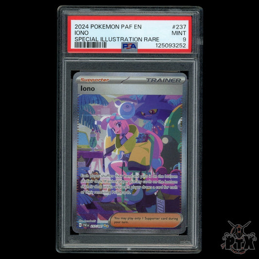 Iono #237/091 PSA 9 Paldean Fates Pokemon 2024