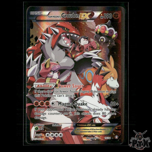 Team Magma's Groudon EX 15/34 Double Crisis HP Pokemon
