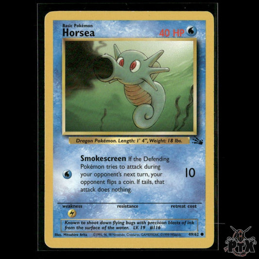 Horsea 49/62 Fossil MP Pokemon