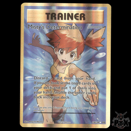 Misty's Determination #108/108 Evolutions NM/Near Mint Pokemon 2016
