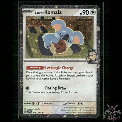 Larry's Komala (Cosmo Holo) 175/217 NM Pokemon