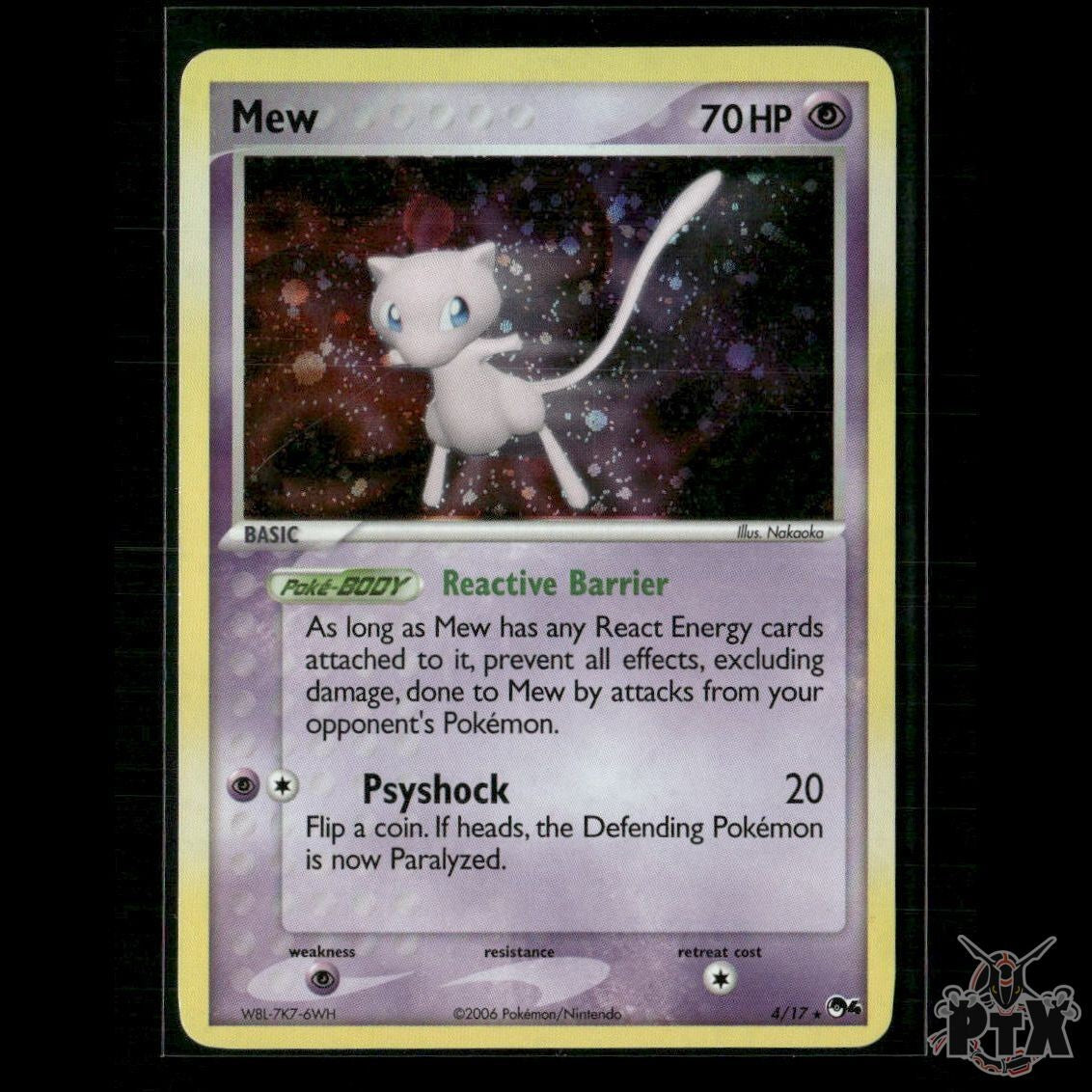Mew Holo 4/17 POP Series 4 NM Pokemon
