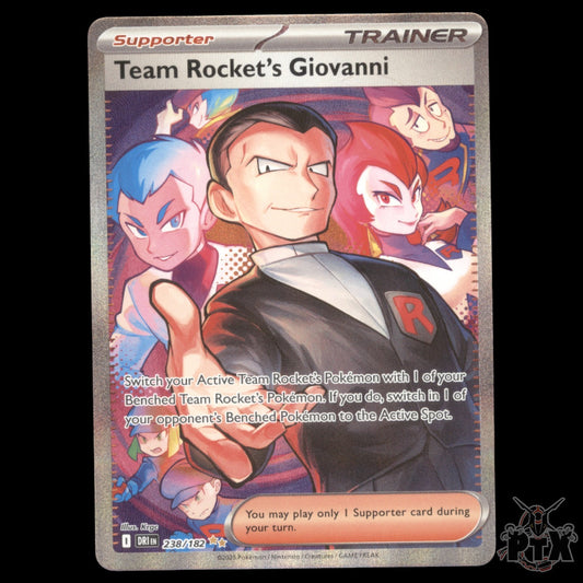 Team Rocket's Giovanni #238/182 Destined Rivals NM/Near Mint Pokemon 2025