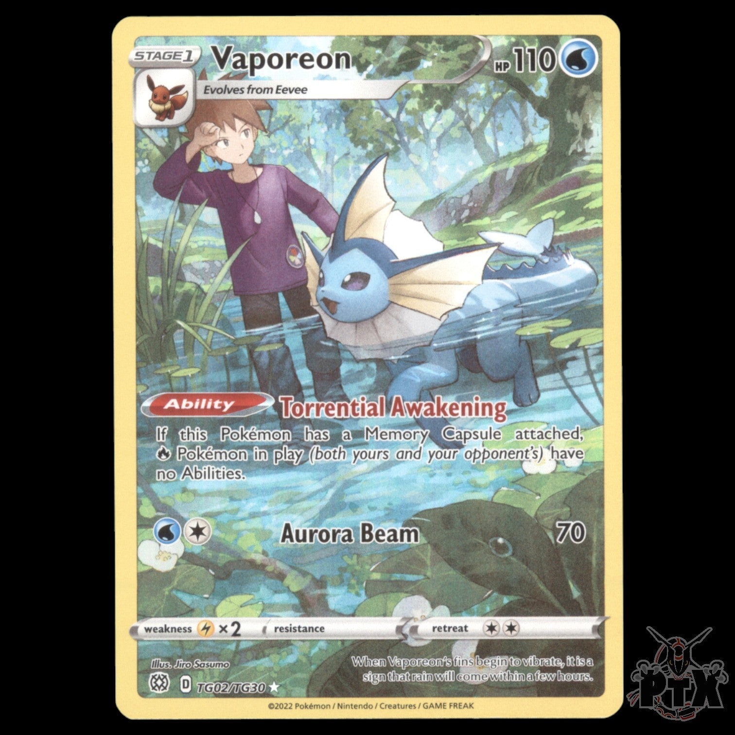 Vaporeon #TG02/TG30 Brilliant Stars NM/Near Mint Pokemon 2022