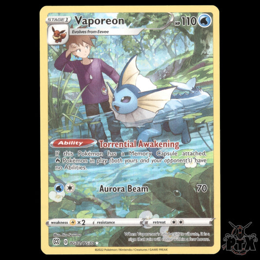 Vaporeon #TG02/TG30 Brilliant Stars NM/Near Mint Pokemon 2022