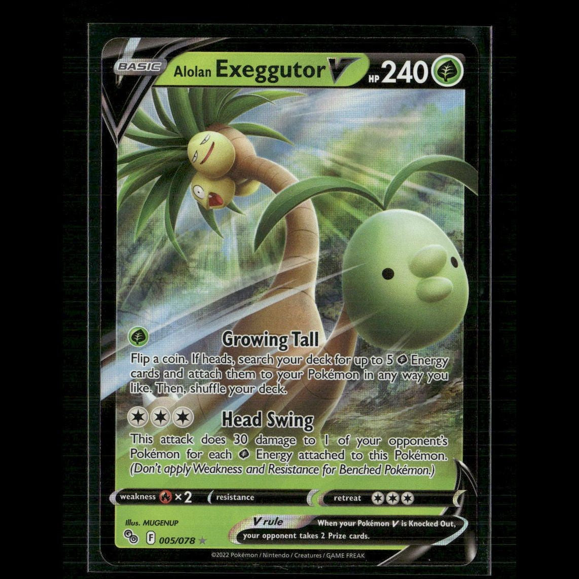 Alolan Exeggutor V 005/078 Pokemon GO NM Pokemon