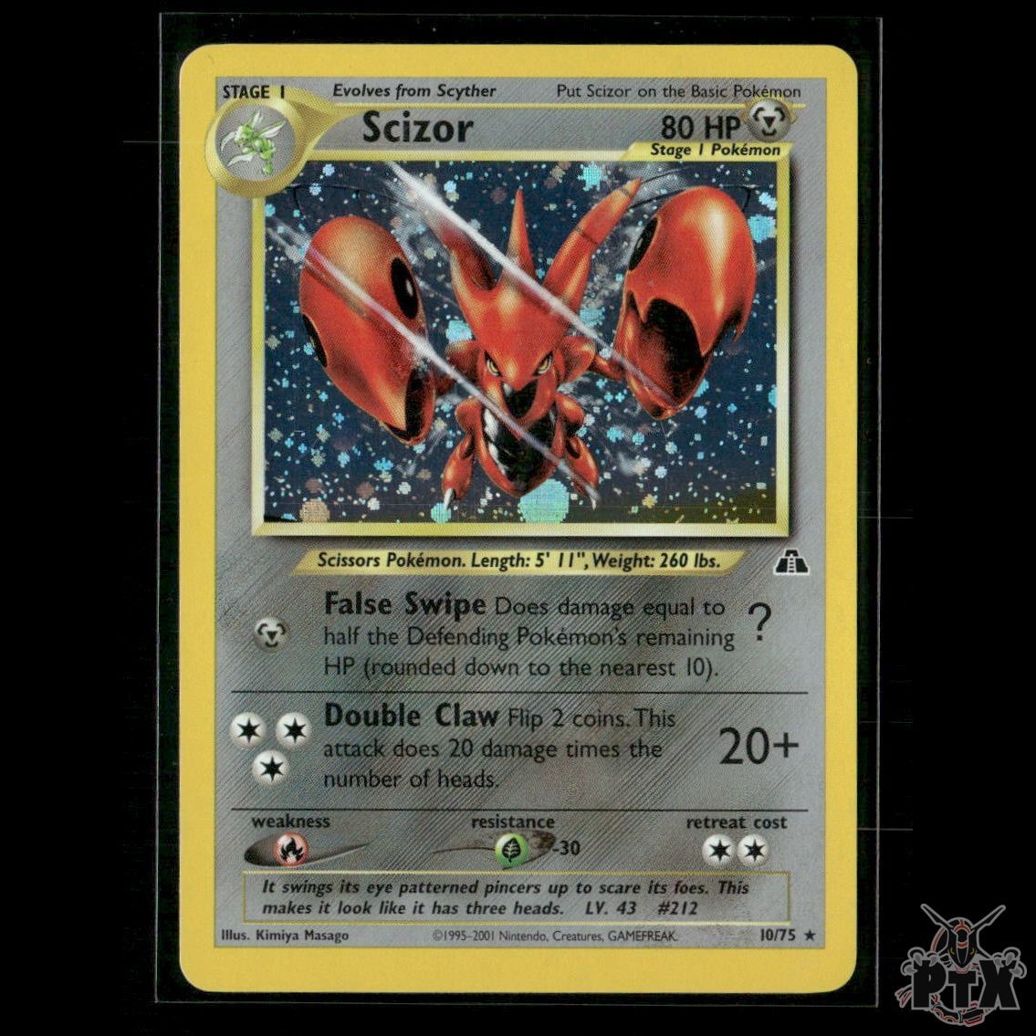 Scizor Holo 10/75 Neo Discovery NM/LP Pokemon
