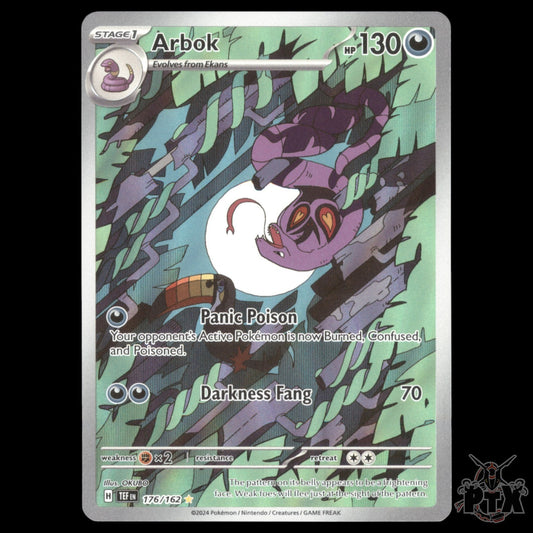 Arbok #176/162 Temporal Forces NM/Near Mint Pokemon 2024