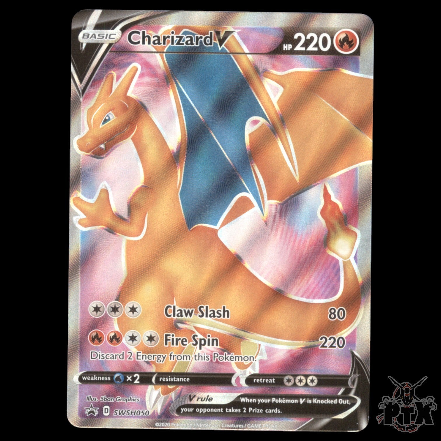Charizard V #SWSH050 Sword & Shield Promo NM/Near Mint Pokemon 2020