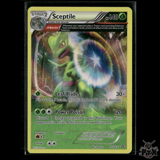 Sceptile Holo (Omega) 9/160 XY - Primal Clash NM Pokemon