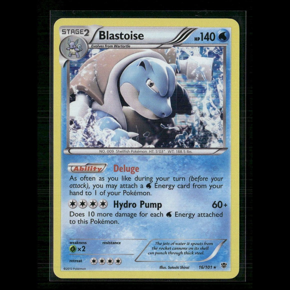 Blastoise 16/101 Plasma Blast LP Pokemon