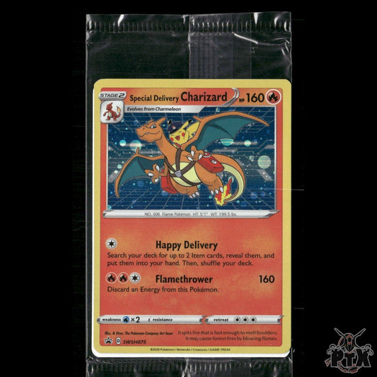 Special Delivery Charizard SWSH075  Sword & Shield Promo Cards Sealed Pokemon