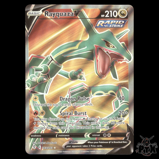 Rayquaza V #193/203 Evolving Skies NM/Near Mint Pokemon 2021