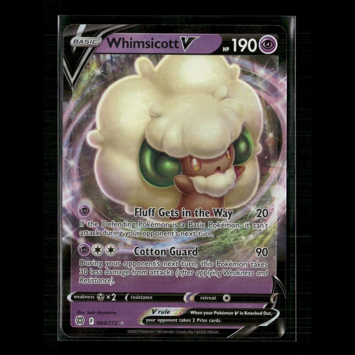 Whimsicott V 064/172 SWSH09: Brilliant Stars NM Pokemon