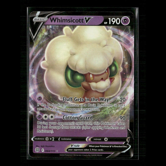 Whimsicott V 064/172 SWSH09: Brilliant Stars NM Pokemon