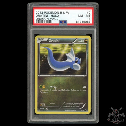 Dratini Holo #2/20 PSA 8 Dragon Vault Pokemon 2012