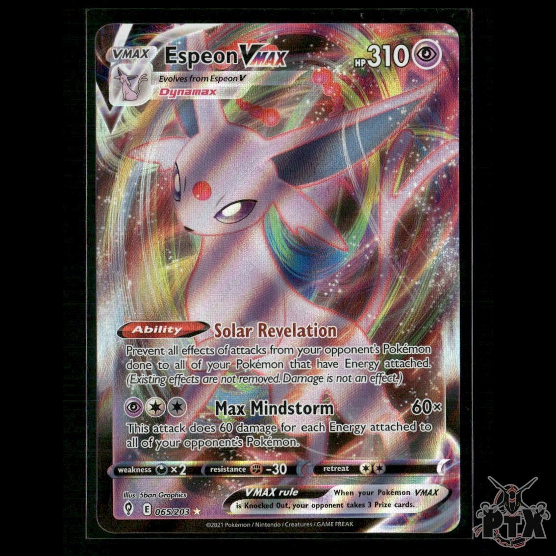 Espeon VMAX 065/203 SWSH07: Evolving Skies NM Pokemon