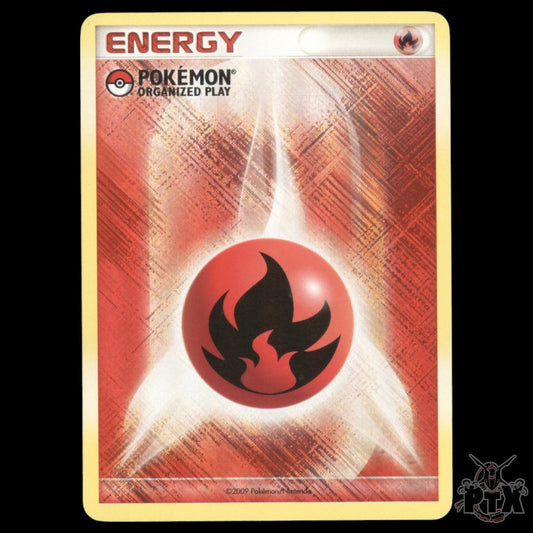 Fire Energy PLAY! Holo Promo LP/Lightly Played(Micro Crease) Pokemon 2009