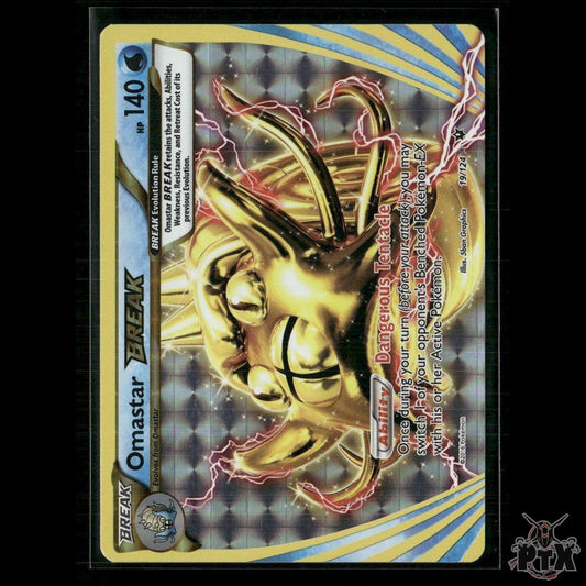 Omastar BREAK 19/124 XY - Fates Collide NM Pokemon