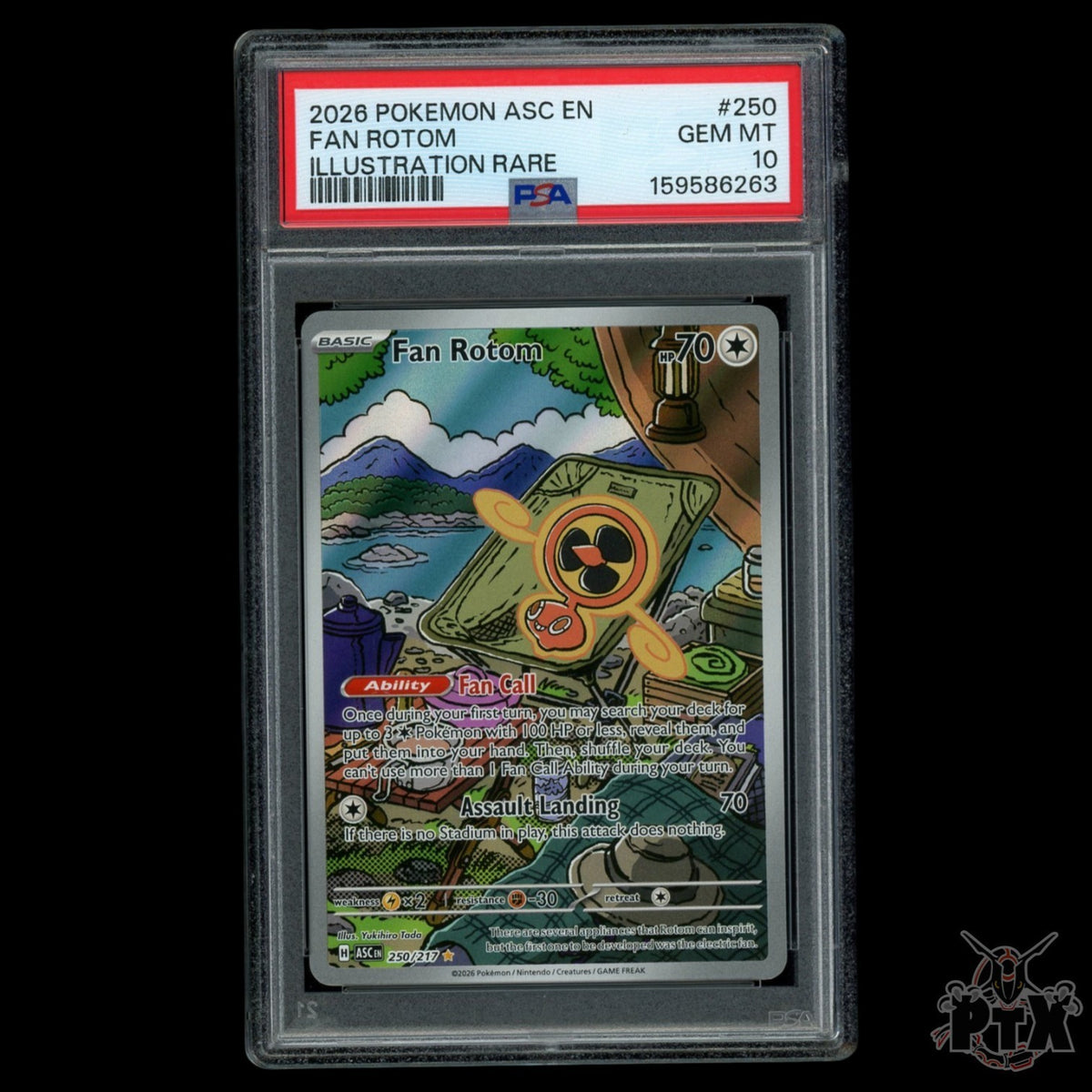 Fan Rotom 250/217 PSA 10 Ascended Heroes Pokemon 2026