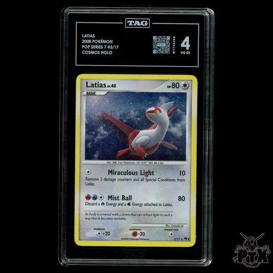 Latias Holo 3/17 TAG 4 POP Series 7 Pokemon 2008