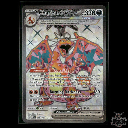 Charizard ex 215/197 SV03: Obsidian Flames NM Pokemon