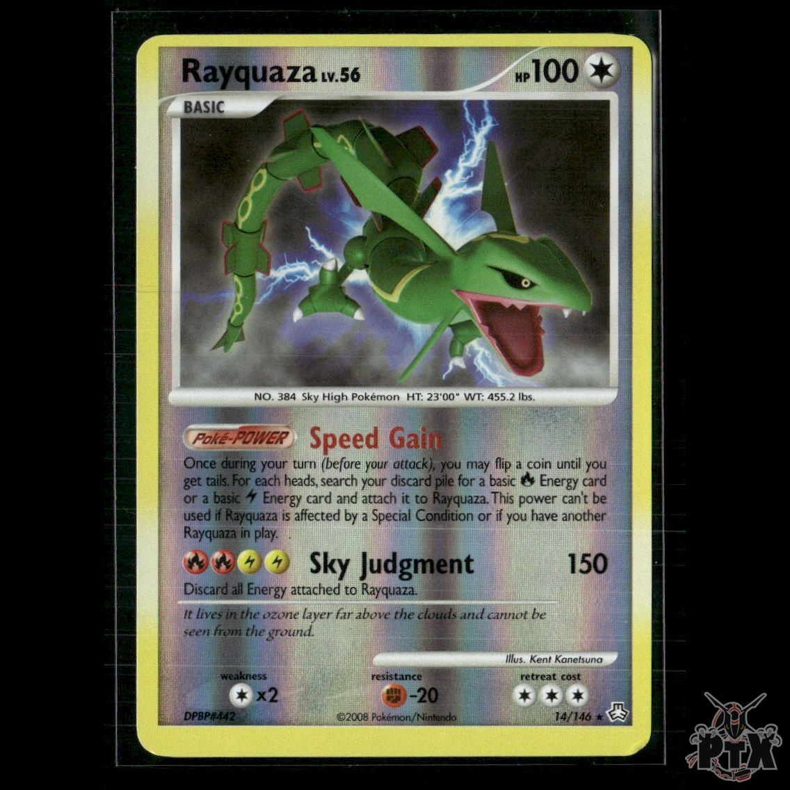 Rayquaza Reverse Holo 14/146 Legends Awakened LP Pokemon
