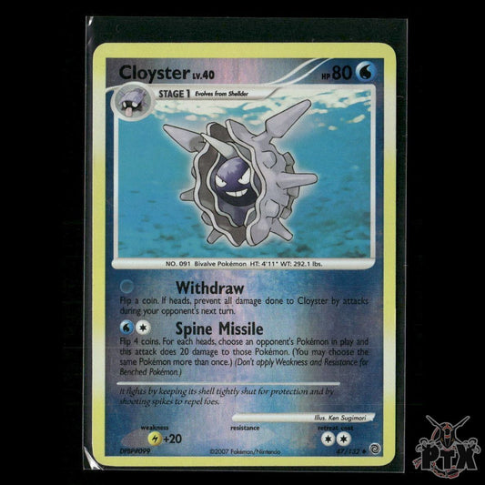 Cloyster Reverse Holo 47/132 Secret Wonders MP Pokemon